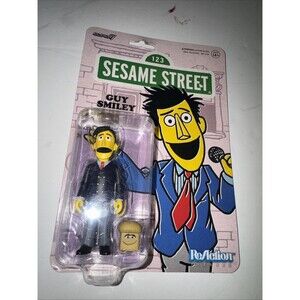 Super7 Sesame Street ReAction Guy Smiley Figure New